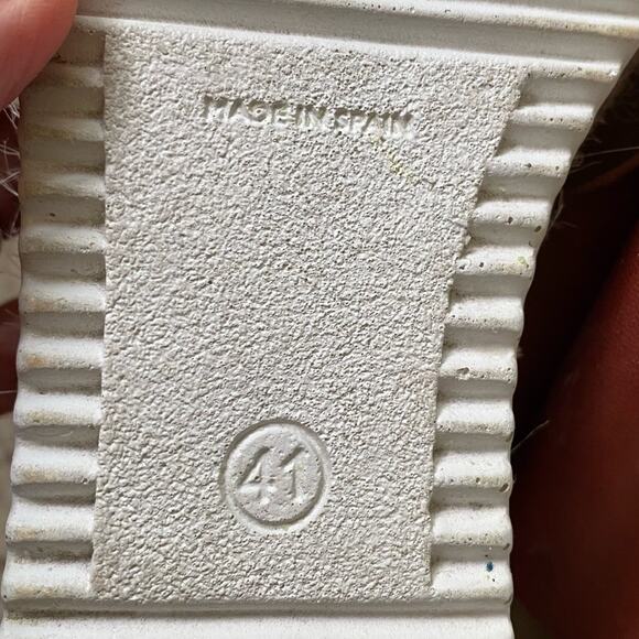 Bertuchi Slip On Brown Leather Slide Sandals Wedge Spain Size 41 US 9.5 - Picture 11 of 13